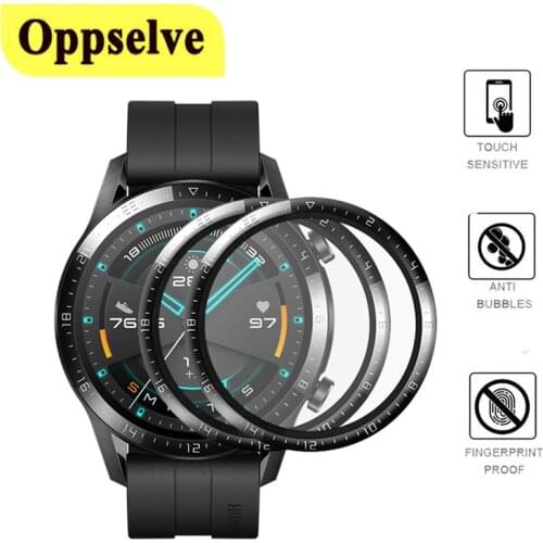 Soft Protective Film For Huawei Watch GT2 Pro GT2E Curved Soft Fibre Smartwatch Full Screen Protector For Honor Magic 2 46mm