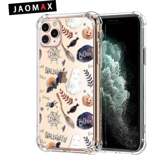 Jaomax Soft TPU Shockproof Halloween Phone Case For iPhone 11 Pro MAX 6 7 8 Plus Xs 5S SE Xr Funny Silicon Cover Fundas