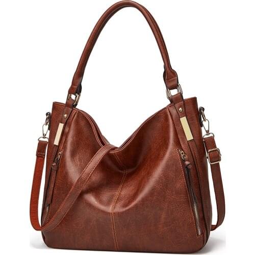 2020 New Leather Retro Crossbody bags for Women Brand Designer Womens Messenger bags Handbag Top-Handle Lady Shoulder bag Tote