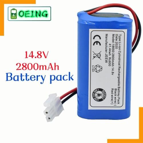 2021 NEW Battery for Bleamn B-Q75 B-Q85 Robot Vacuum Cleaner Sweeper Li-Ion 18650 Rechargeable Replacement 14.8V 2800mAh