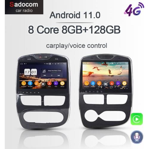 PX6 10.1" DSP Android 10.0 4GB RAM 8 Core 64GB ROM Car DVD Player For Renault Clio 2013-2016 GPS Glonass autoradio car radio 5.0