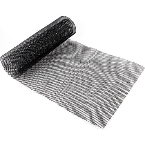 3x6mm Aluminum Alloy Car Grille Mesh Sheet Grid Body Bumper Rhombic Grill Universal Car Black Diamond Grille Mesh