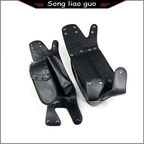 Motorcycle Saddlebag For Touring Road King For Electra Glide Guard Crash Bar Bags with Water Bottle Holder Waterproof Toolkit