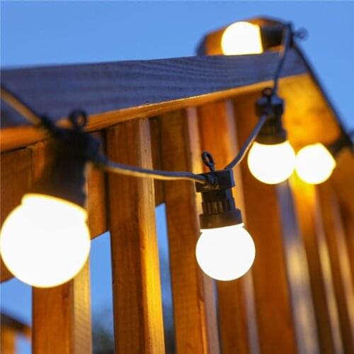 LED String Light Outdoor Fairy Lights Garland G50 Bulbs Garden Patio Wedding Christmas Decoration Light Chain Waterproof/EU