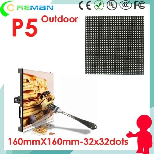 High bright outdoor led module p5 for taxi top led sign wifi 3g 4g gprs, rental advertise p5 led outdoor display screen module