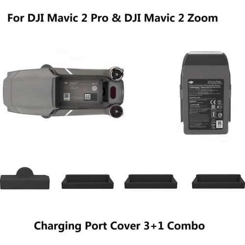 For Mavic 2 Drone Body Battery Charging Port Protector Silicone Cover Cap Guard for DJI MAVIC 2 PRO & ZOOM