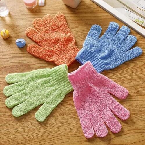 Moisturizing Spa Skin Care Cloth Bath Glove Exfoliating Gloves Cloth Scrubber Face Body Bath Gloves LX6203