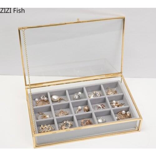 Women Portable Jewelry Makeup Organizers Travel Cosmetic Lipstick Collection Box Necklaces Earrings Bracelet Display Accessories