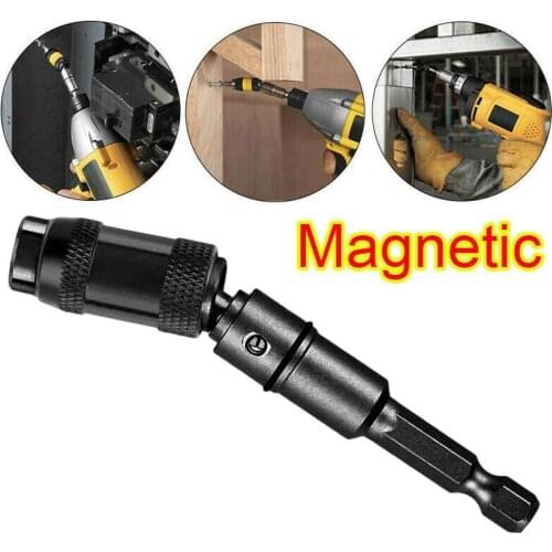 1Pcs Magnetic Screw Drill Tip Quick Change Locking Bit Holder With Spring Release Electric Screwdriver Drill Universal Screw Bit