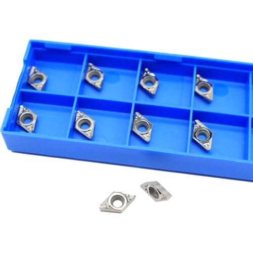 10pcs DCGT070208 AK H01 CNC Carbide insert aluminum cutter blade CNC lathe tool holder tool aluminum alloy slotted