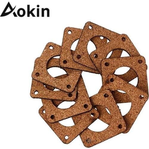 Aokin 20PCS 10PCS Nema 17 / 42 Stepper Motor Damper Cork Gasket 3mm Reprap Isolator 42 Motor Absorber For 3D Printer