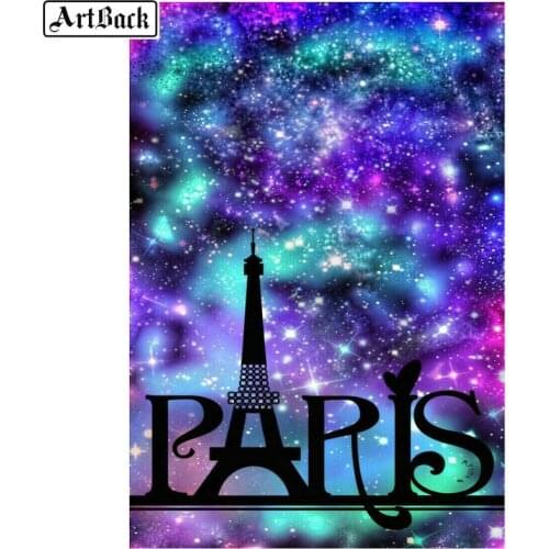 ArtBack 5d diy diamond painting Paris scenery pattern full square diamond mosaic resin diamond embroidery crafts kit