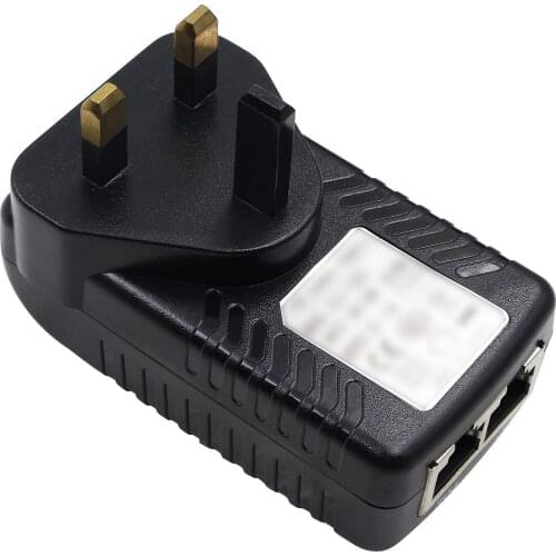 12V 1A POE Power Supply Injector Ethernet Adapter Wall Plug UK Plug