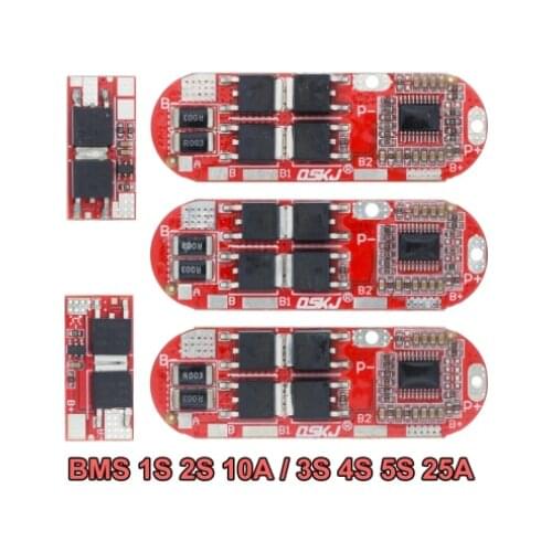 BMS 1S 2S 10A 3S 4S 5S 25A Bms 18650 Li-ion Lipo Lithium Battery Protection Circuit Board Module Pcb Pcm 18650 Lipo Bms Charger