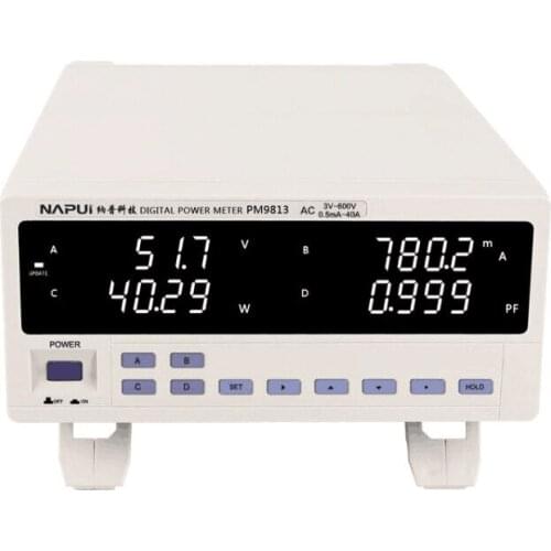 Fast arrival PM9813 TRMS AC power meter 0.01W-9999W,600V,20A with 232 interface