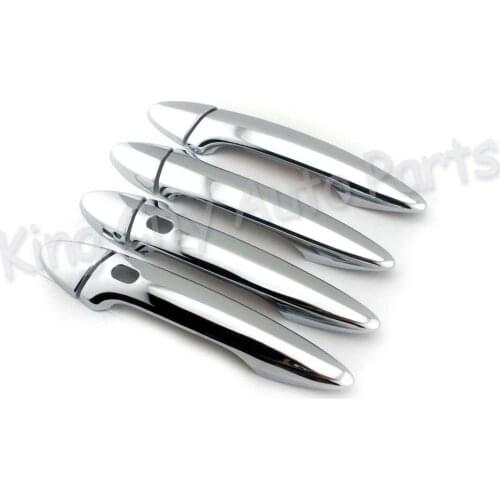 CAPQX 4PCS/set For Toyota Camry Corolla Highlander RAV4 Yaris Solara Matrix Prius Scion ABS Chrome Door Handle Cover Trim