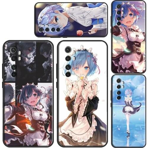 Anime Re Zero Rem Phone Case For POCO X3 Pro M3 F3 Cover For Xiaomi Mi Note 10 Lite Mi 11 Ultra 9T 10T Pro