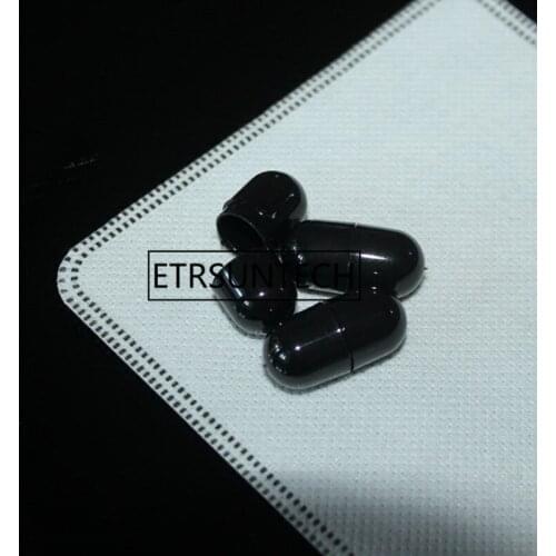Black Empty Medicine Powder Container, Cosmetic Empty Capsules,Seperated Cosmetic Mask Capsule Bottle F1220