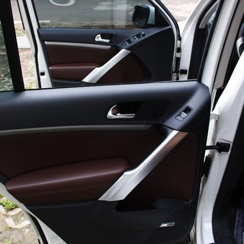For Volkswagen Tiguan 2009 2010 2011 2012 2013 2014 2015 ABS Matte Interior Inner Door Armrest Decorative Sills Trim Accessories