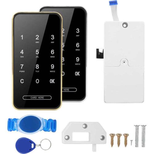Cerradura inteligente Electronic Password Card Lock RFID Smart Keyless Touch Screen for File Shoe Cabinet Locker Digital Locker