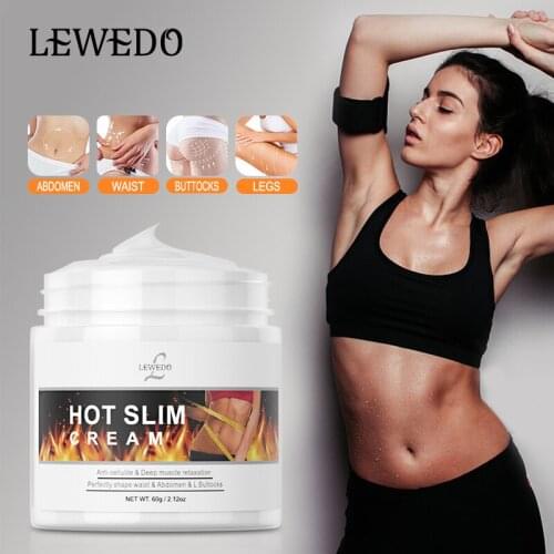 Lewedo Fast Burning Fat Lost Body Firming Weight Care Lifting Firm Effective Skin Firming Hot Slimming Cream 60g Unisex
