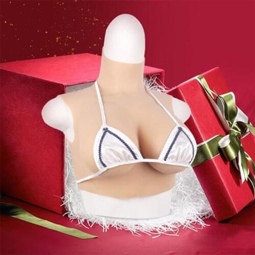 Liifun Silicone Breast Forms Boobs Enhancer for Mastectomy Patient Crossdresser Transgender Cosplay Drag Queen D Cup