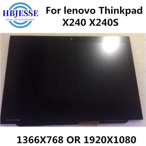 Original for lenovo Thinkpad X240 X240S 12.5" touch LCD screen assembly FRU 00HN899 00HN840 00HN839 LP125WH2 LP125WF2