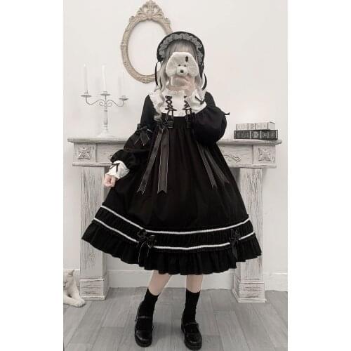 Original Genuine Lolita Cradle Doll Op Daily Doll Sense Autumn and Winter Long Sleeve One Piece in Stock