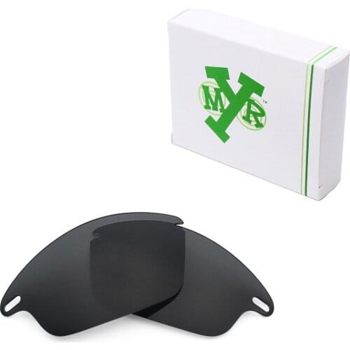 Mryok Anti-Scratch POLARIZED Replacement Lenses for Oakley Fast Jacket Sunglasses Stealth Black