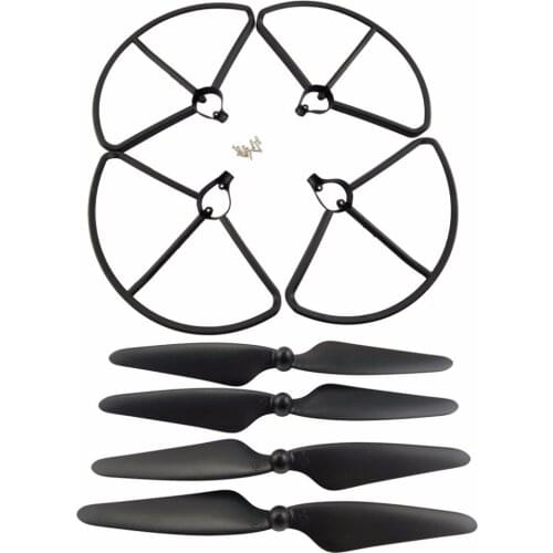 Propeller + Protective Cover for Hubsan H501S Drone Replacement Accessories Parts Propeller Protection Guard 4 Colors
