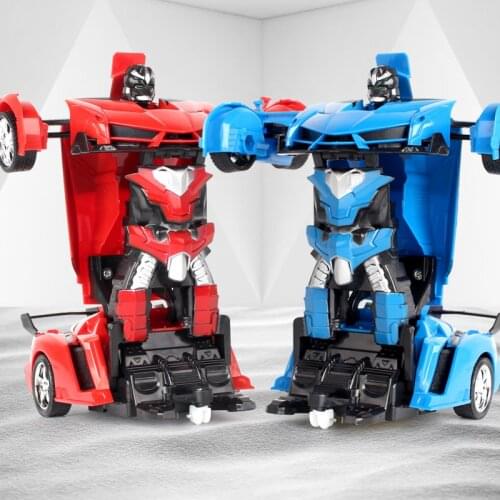 RC Car Transformation Robots Sports Vehicle Model Robots Toys Cool Deformation Car Kids Toys Gifts For Boys