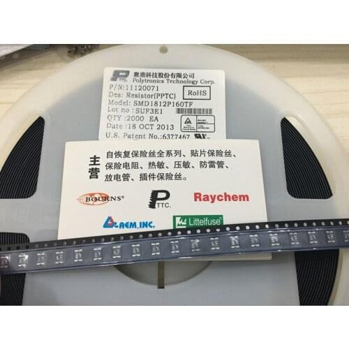 SMD self-recovery fuse SM1812P160TF / 8 Taiwan 1812 1.6A 8v
