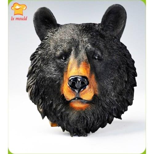 2021 New Lion Head Silicone Moulds art resin plaster animal head wall decoration home boutique mould hot sale