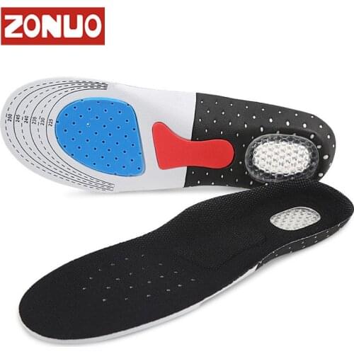 Arch Support Sport Insole Flat Feet Orthopedic Insoles Silica Gel Shock Absorption Cushion Pad for Men Women