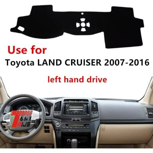 TAIJS Factory Sport Good Quality Polyester Fibre Car Dashboard Cover For TOYOTA LAND CRUISER 2007-2016 Left hand drive