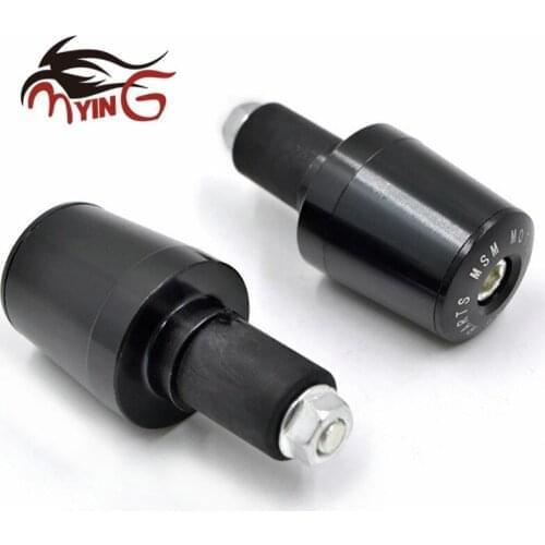 CNC 22MM Handlebar Grips Handle Bar Cap End Plugs For GSX-S750 GSX S750 GSX-S 750 GSXS750 2011-2016 2017