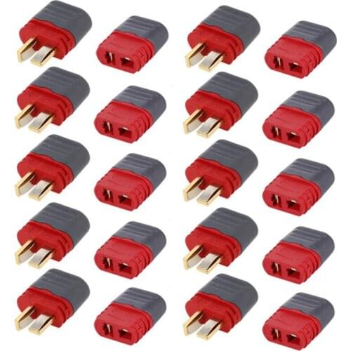 10 Pairs Deans Ultra Plug Connector Male Female Set for RC Car FPV Racing Quadcopter Multirotor Airplane