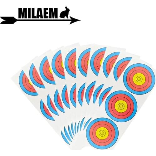 10pcs 63*22cm Archery Target Paper Triple Target Paper Shooting Training Practicing Accessory