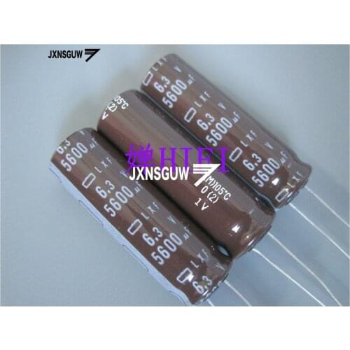 20PCS NIPPON LXF 6.3V5600UF 12.5X40MM NCC electrolytic capacitor 5600UF/6.3V CHEMI-CON 105degrees 5600uF 6.3V
