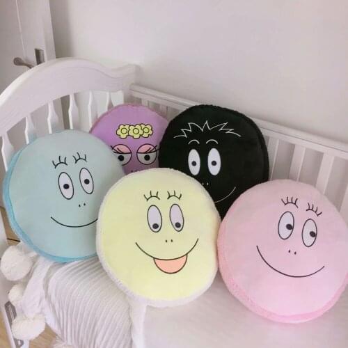 43*40*15 cm Soft Les Babapapa Family Macaroon Pillow Plush Toys Stuffed Cushion Memorable Toys For Children & Adults