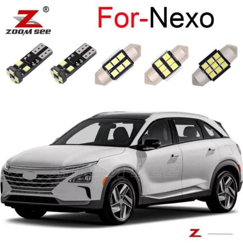 7pcs LED Car Lamp Vehicle Interior Bulb For Hyundai Nexo offroad ( 2018 2019 2020 +) Indoor Glove box mirror Number plate Light