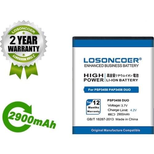 LOSONCOER Battery 2900mAh For Prestigio PSP3458 DUO PAP3458 Battery