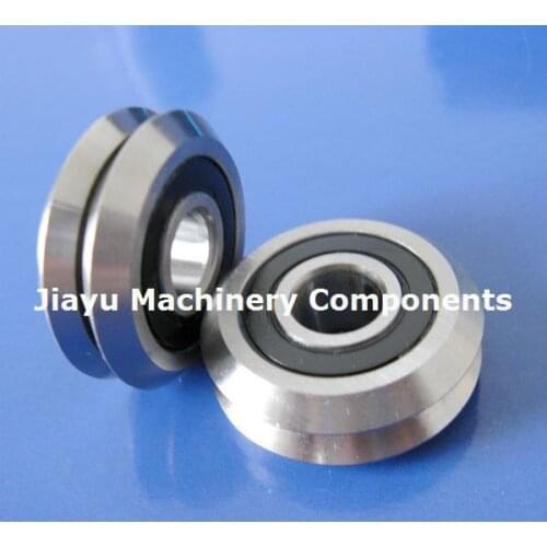 Free Shipping 5 PCS RM3-2RS Track Roller Bearings 12 mm RM3 RS V Groove Guide Bearings W3-2RS