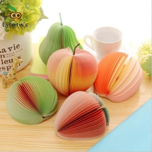 Decoration Note DIY Fruit Memo Pad Kawaii Kawaii Cute Marker Paper Scrapbooking Stationary Notebook Office School Supply