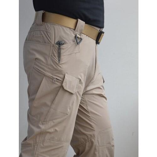 New Tacitcal Trousers Men Slim Fat Cargo Tactical Pants Multiple Pocket Elasticity Pant Mens Military Urban Commuter 5XL