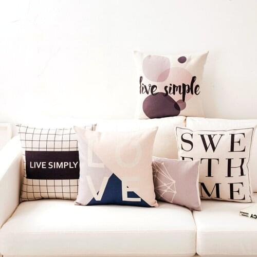 Decorative cushion cover/Ins Simple European Green plant leaves cotton pillow/Wholesale and retail cushions/Marine style waist