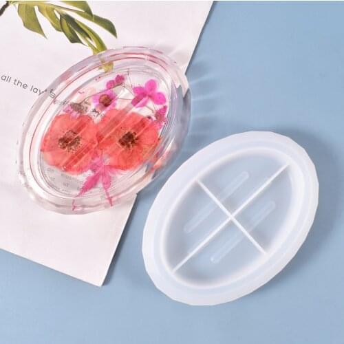 Handmade Soap Holder Storage Box Mold Epoxy Resin Mold Soap Dish Leaking Drain Box practical Silicone Mold Making Decoration