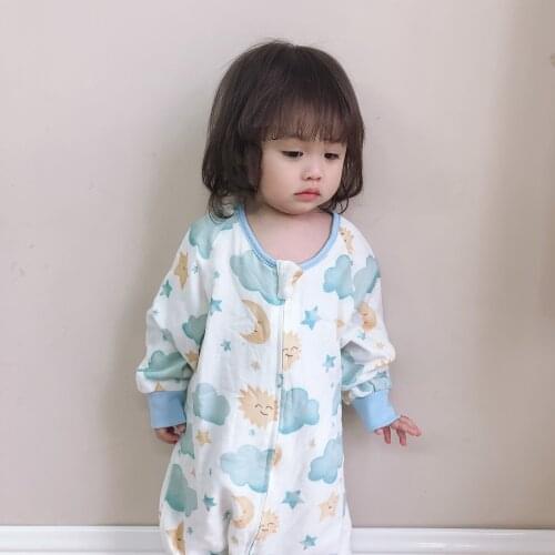Cloud baby Sleeping Bag kids romper Muslin Bamboo Cotton toddle Sleep Sack Cute Cartoon Sleep Bag children Kick Quilt