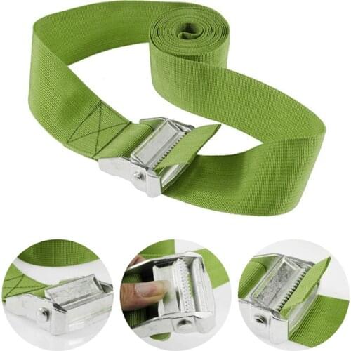 Cargo straps 400CM Buckle Tie-Down Belt Tow Rope Strong Ratchet Belt for Car motorcycle bike With Metal Buckle for Luggage Bag