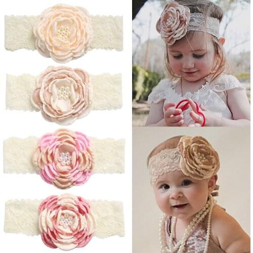 Classic Vintage Floral Infant Newbron Headband For girls 0-6 Years Kids Hair Accessories Elastic Hairbands Bandeau